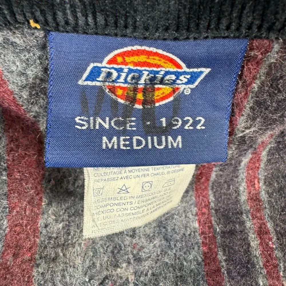 Vintage Dickies Denim Chore Jacket Men's Medium Blanket Lined Work Barn Coat